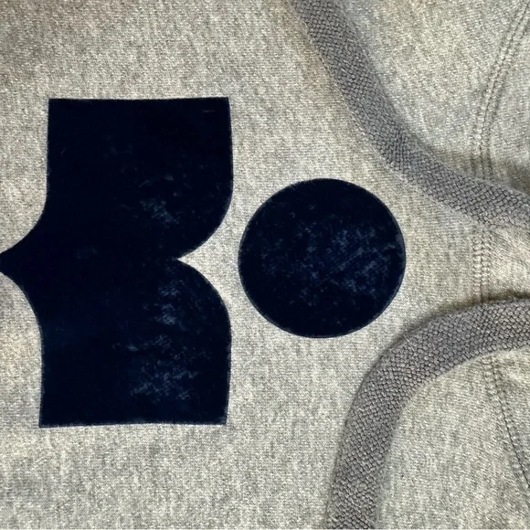 Isabel Marant Gray Cut Off Hoodie Small 36 Logo - Picture 6 of 8